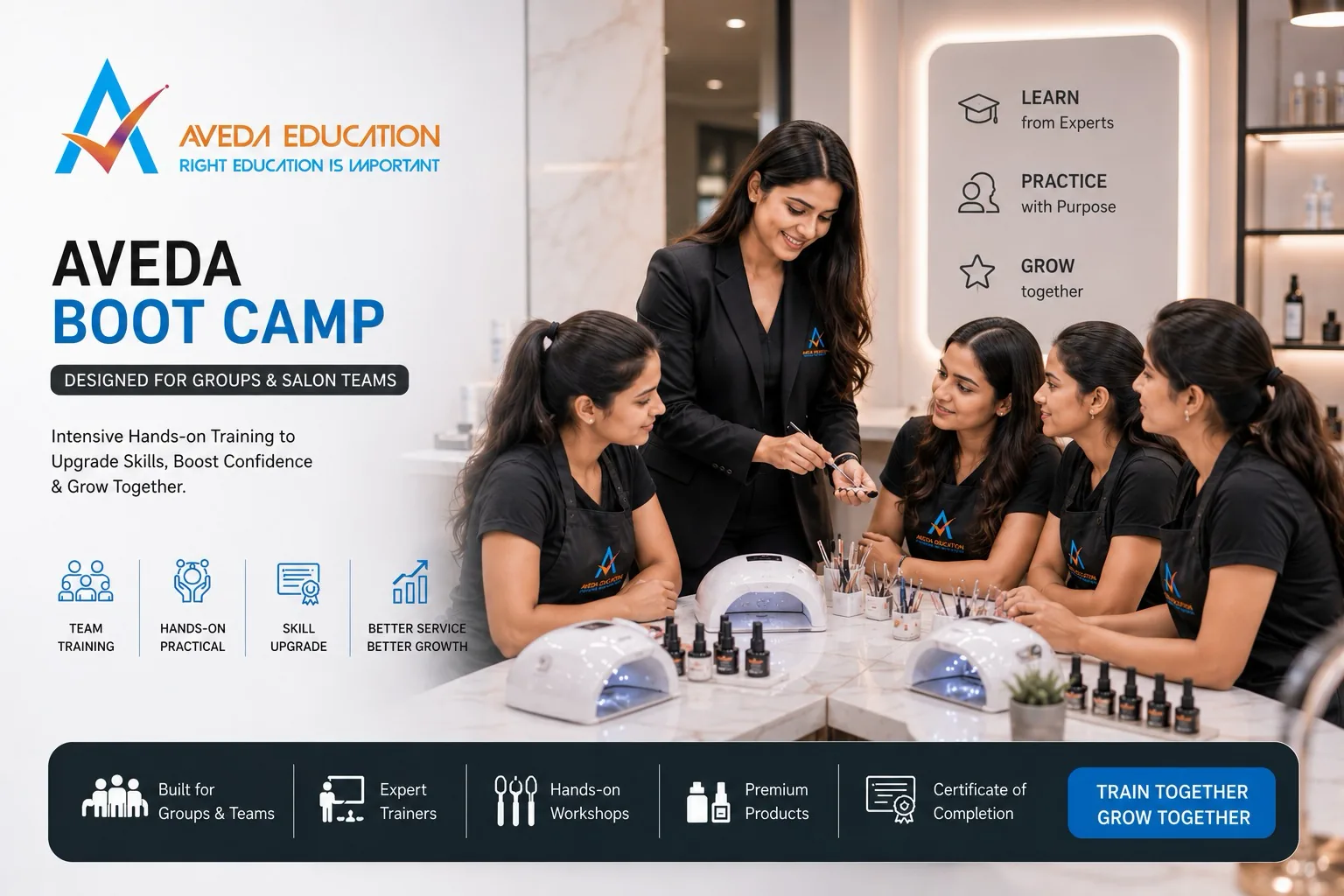 Aveda Boot Camp nail training