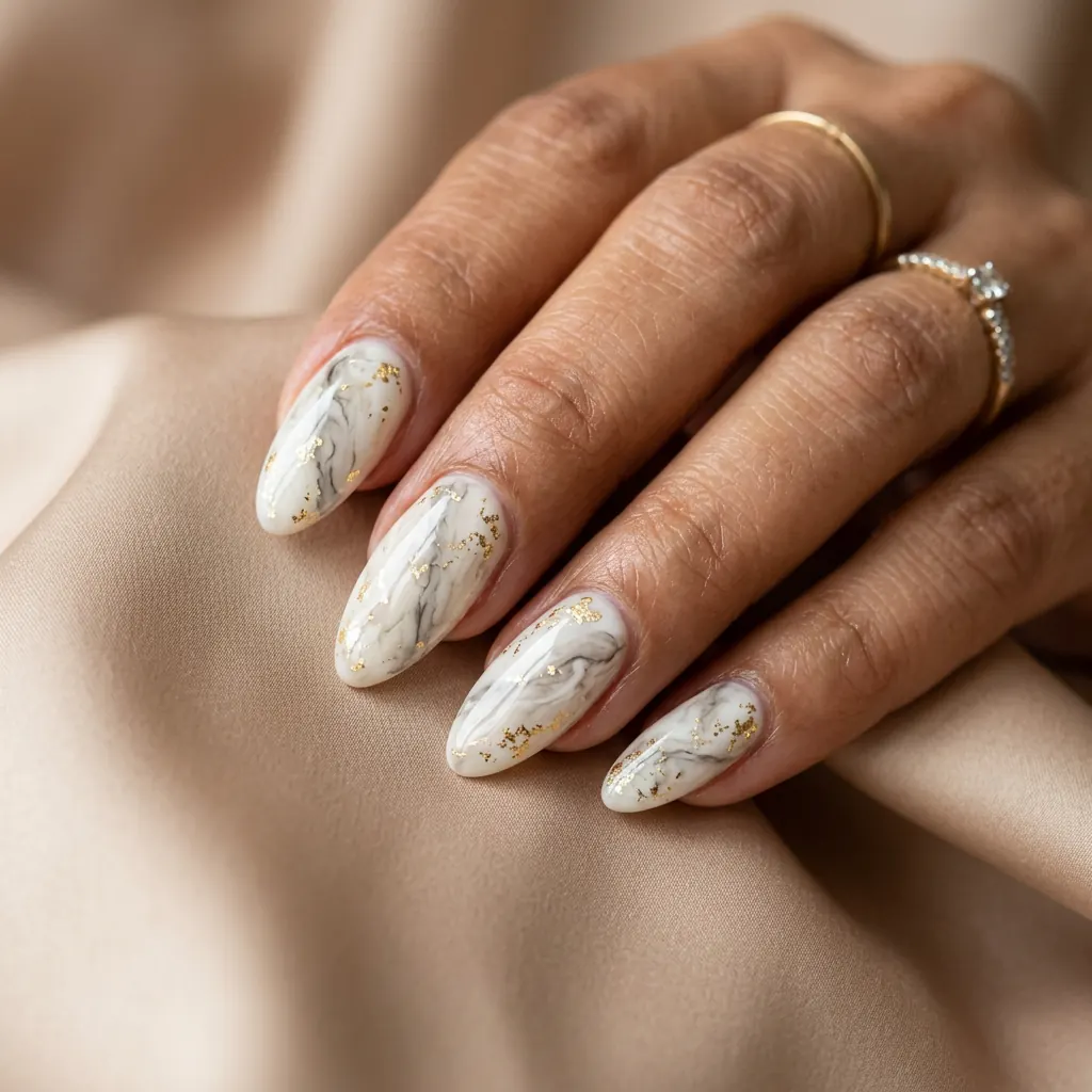 Marble & foil pattern